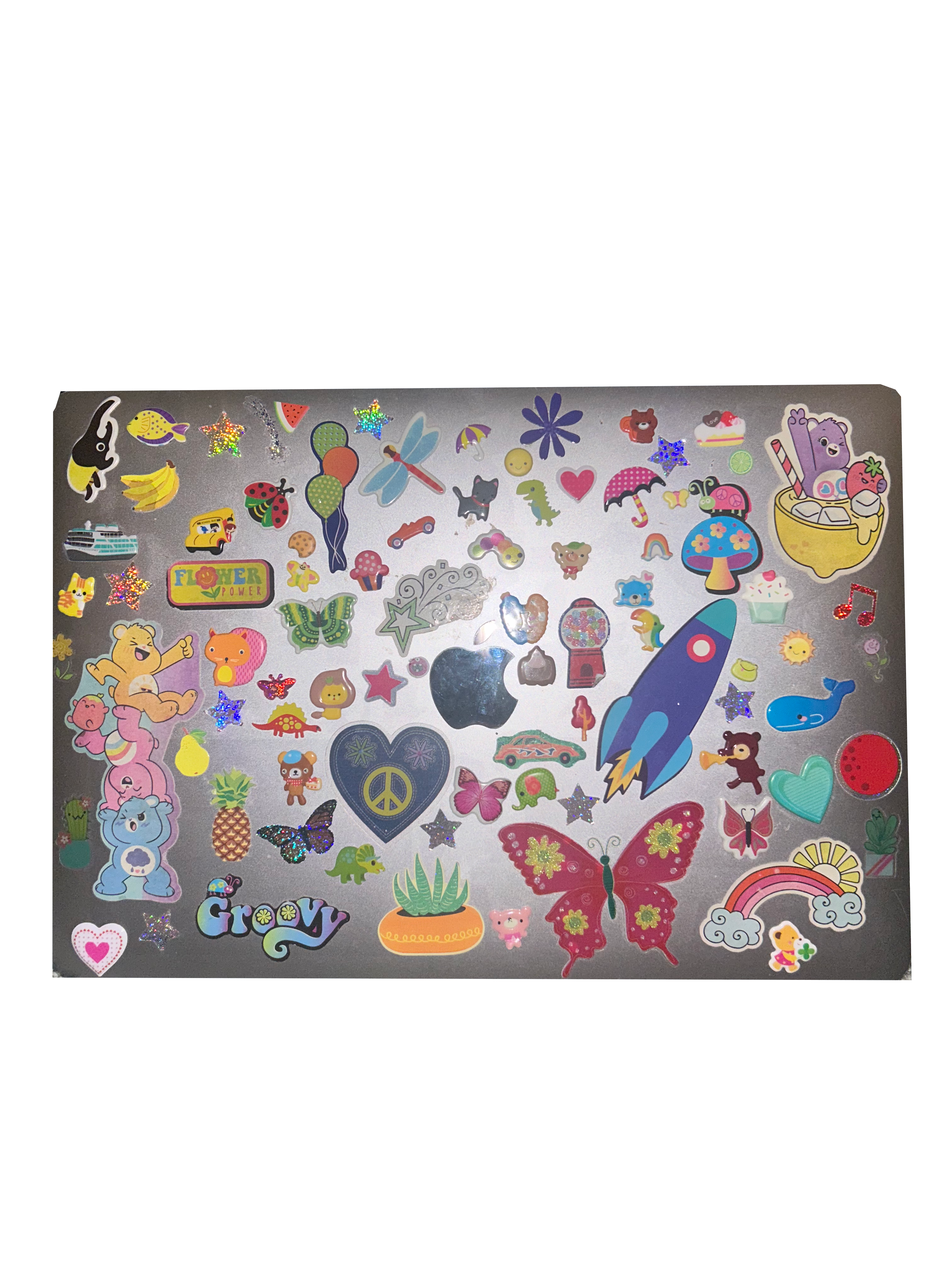 laptop sticker collage